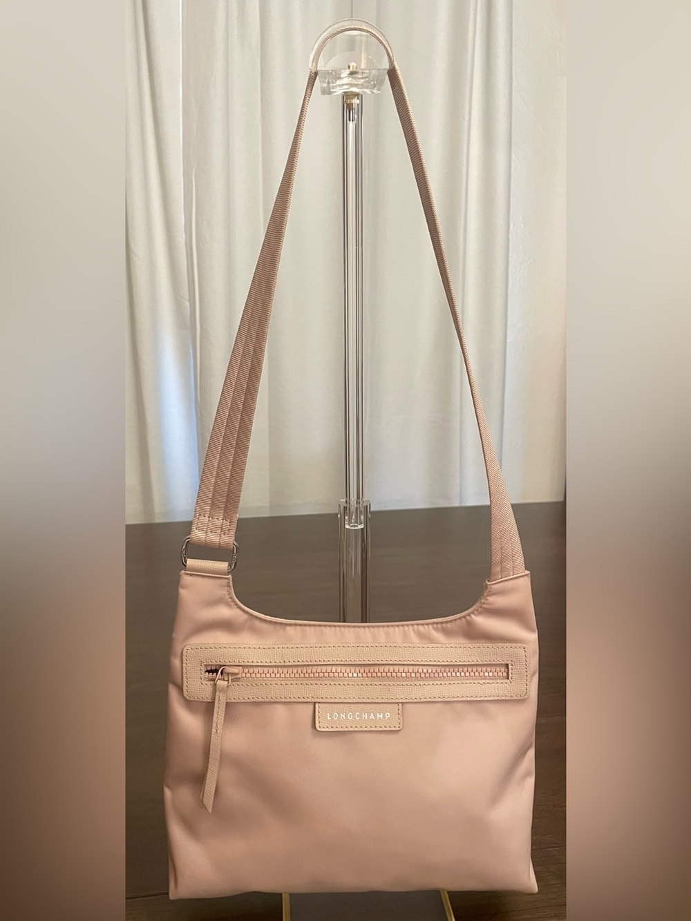 Longchamp Le Pliage Neo Beige Nylon Shoulder Bag